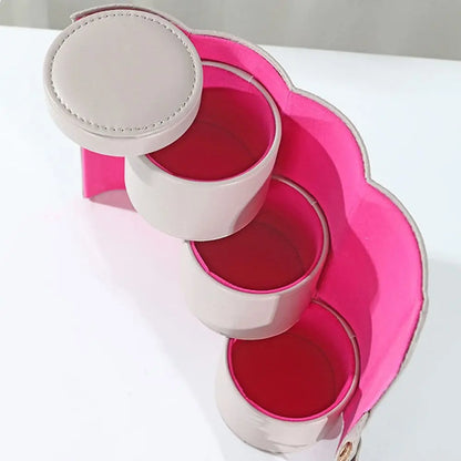Caja de joyería para mujer, caja de almacenamiento de collares, estuche para joyas