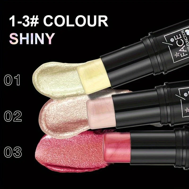 Barra de maquillaje resistente al agua multifunción de color tres en uno cara natural