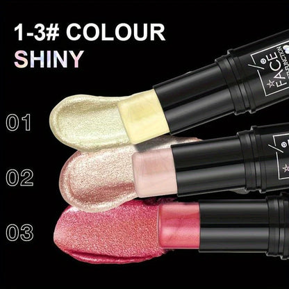 Barra de maquillaje resistente al agua multifunción de color tres en uno cara natural