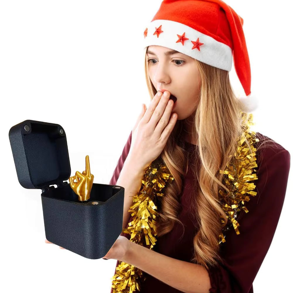 Caja Sorpresa de Broma Decoración Oficina y Escritorio - Regalo Divertido Navideño