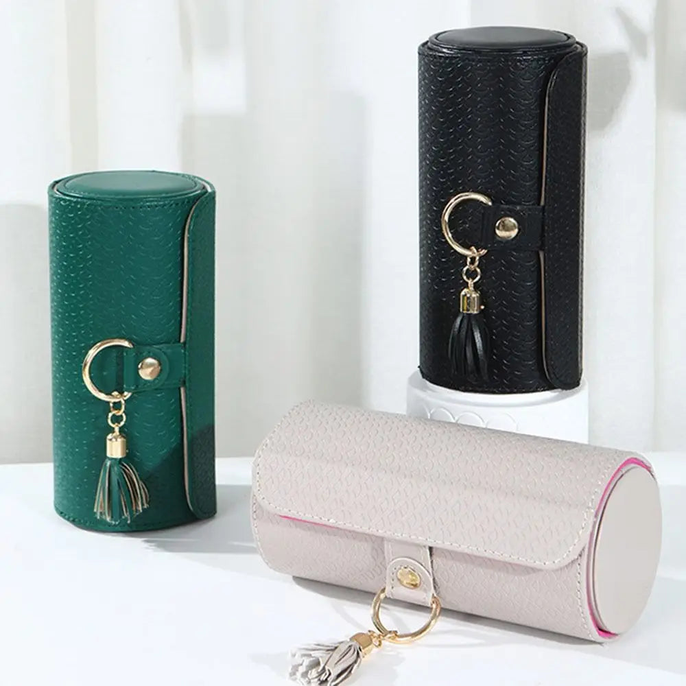 Caja de joyería para mujer, caja de almacenamiento de collares, estuche para joyas