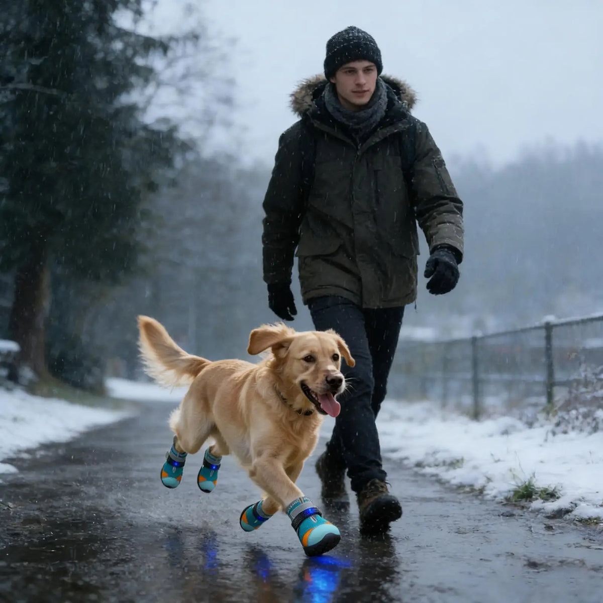 Zapatos luminosos para perros – Protectores de patas LED