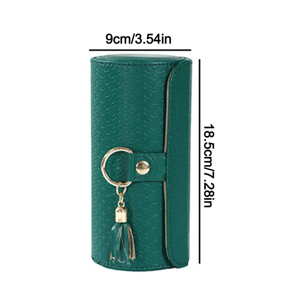 Caja de joyería para mujer, caja de almacenamiento de collares, estuche para joyas