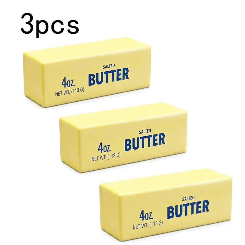 Juguete antiestrés con forma de barra de mantequilla blandita: ¡diversión para estirar y apretar!