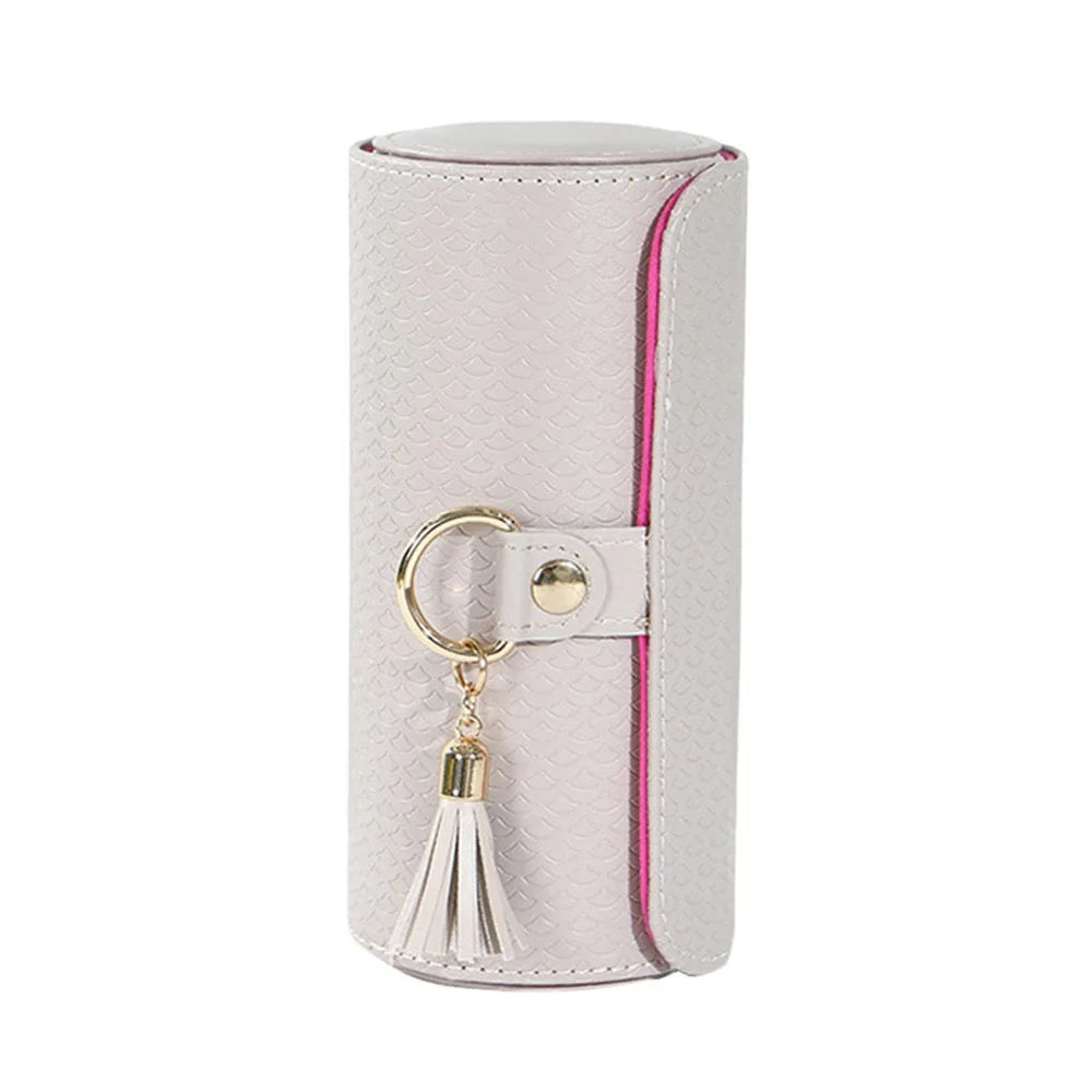 Caja de joyería para mujer, caja de almacenamiento de collares, estuche para joyas