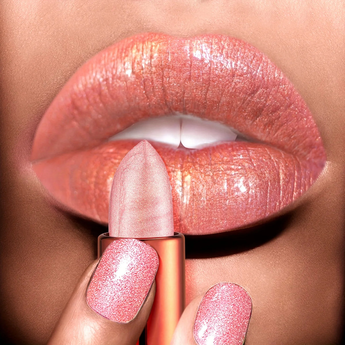 💖 Labial Rosa Brillante Glam Shine 💖
